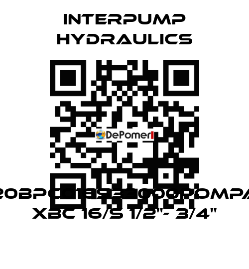 20BPC016S33000POMPA XBC 16/S 1/2"- 3/4" Interpump hydraulics