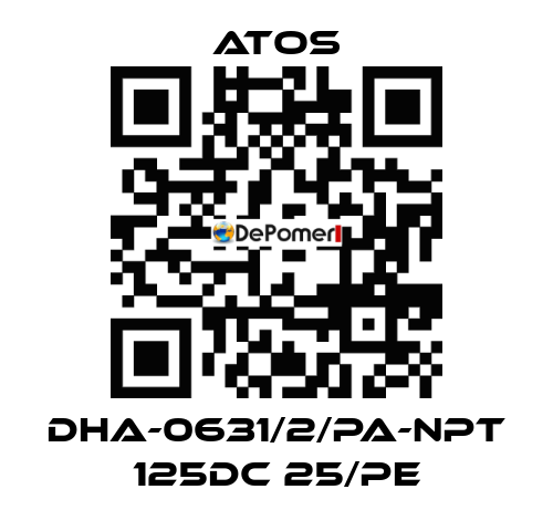 DHA-0631/2/PA-NPT 125DC 25/PE Atos