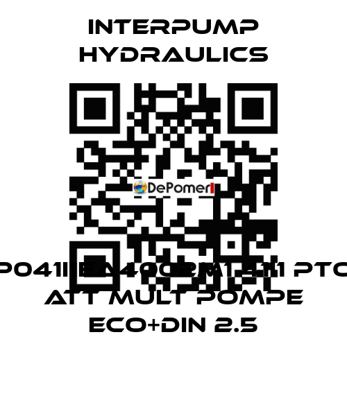 P041I1EA4002M1 41I1 PTO ATT MULT POMPE ECO+DIN 2.5 Interpump hydraulics