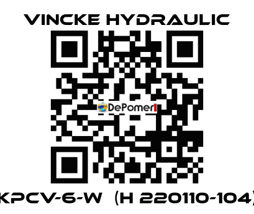 KPCV-6-W  (H 220110-104) VINCKE HYDRAULIC