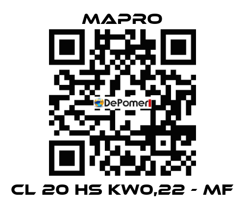 CL 20 HS kW0,22 - MF Mapro