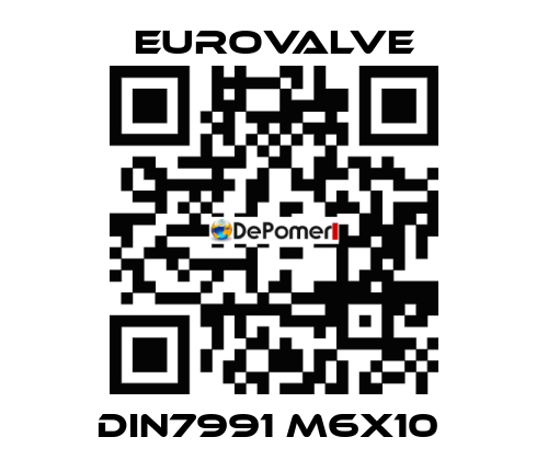 DIN7991 M6X10  Eurovalve