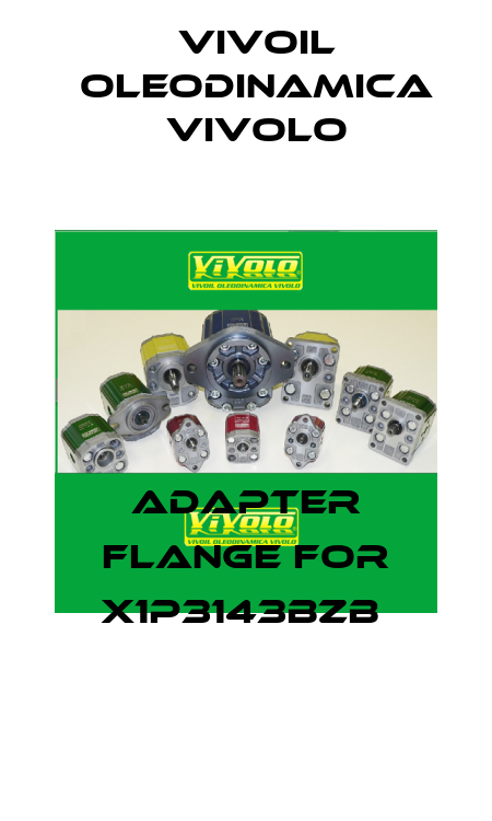 adapter flange for X1P3143BZB  Vivoil Oleodinamica Vivolo