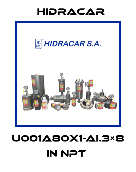 U001A80X1-AI.3×8 in NPT  Hidracar