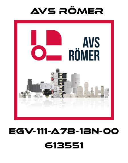 EGV-111-A78-1BN-00   613551 Avs Römer