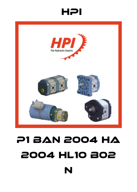 P1 BAN 2004 HA 2004 HL10 B02 N HPI