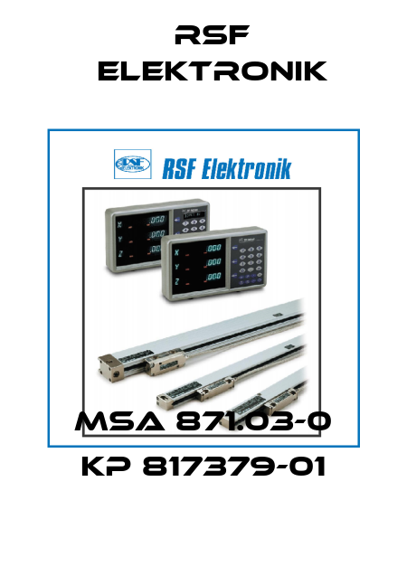MSA 871.03-0 KP 817379-01 Rsf Elektronik