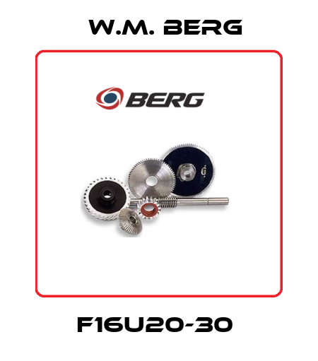 F16U20-30  W.M. BERG