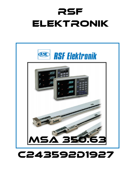 MSA 350.63 C243592D1927  Rsf Elektronik