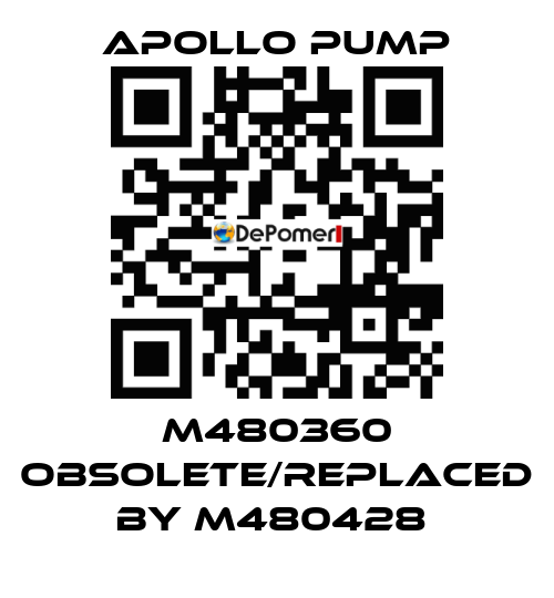 M480360 obsolete/replaced by M480428  Apollo pump