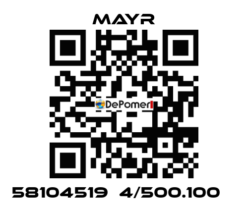 58104519  4/500.100    Mayr