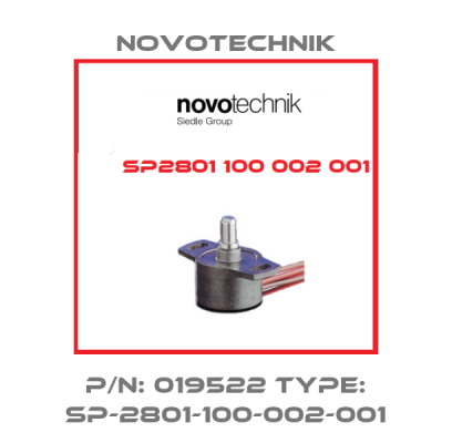 P/N: 019522 Type: SP-2801-100-002-001 Novotechnik