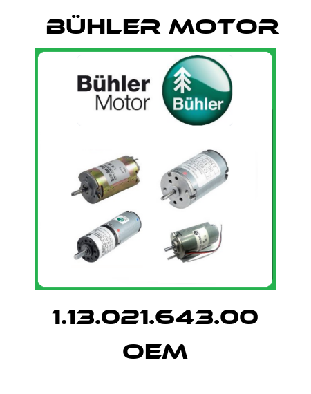 1.13.021.643.00 OEM Bühler Motor