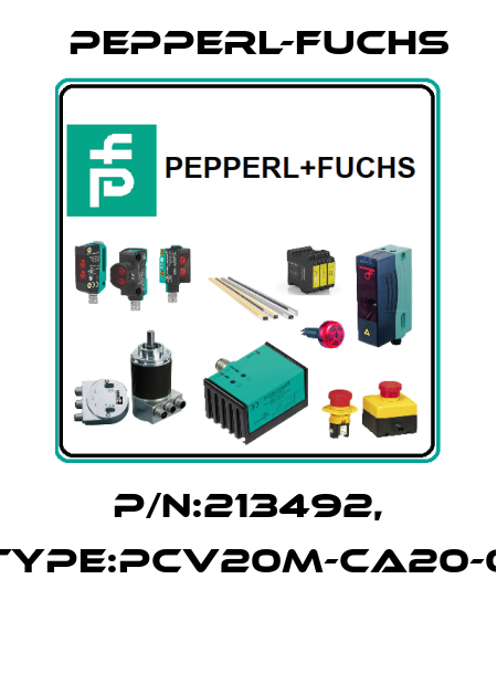 P/N:213492, Type:PCV20M-CA20-0  Pepperl-Fuchs