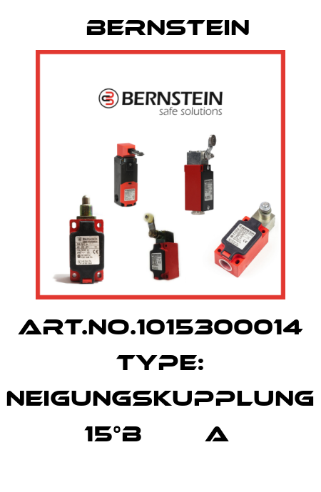 Art.No.1015300014 Type: NEIGUNGSKUPPLUNG 15°B        A  Bernstein