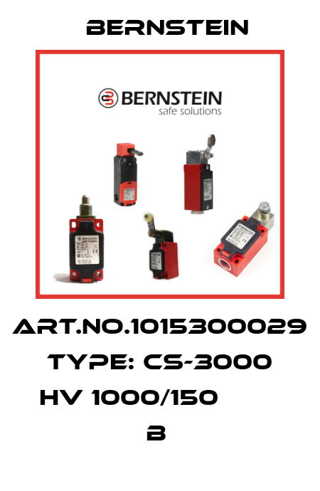 Art.No.1015300029 Type: CS-3000 HV 1000/150          B  Bernstein