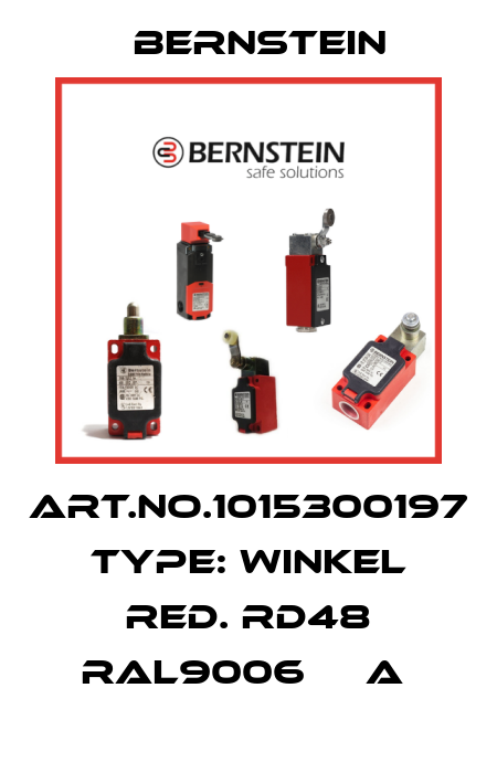 Art.No.1015300197 Type: WINKEL RED. RD48 RAL9006     A  Bernstein