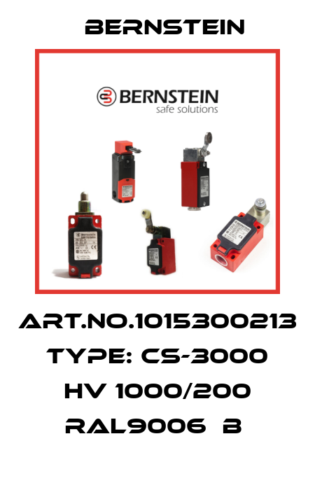 Art.No.1015300213 Type: CS-3000 HV 1000/200 RAL9006  B  Bernstein
