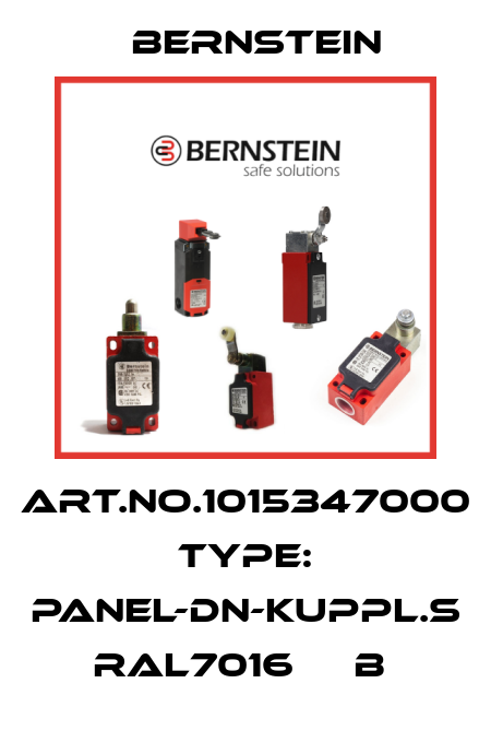 Art.No.1015347000 Type: PANEL-DN-KUPPL.S RAL7016     B  Bernstein