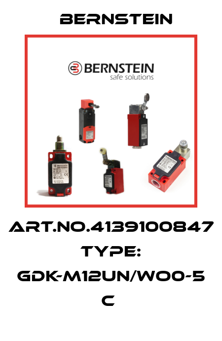 Art.No.4139100847 Type: GDK-M12UN/WO0-5              C  Bernstein