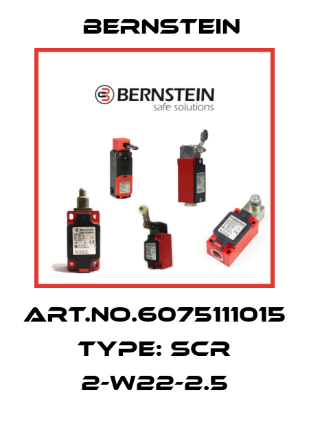 Art.No.6075111015 Type: SCR 2-W22-2.5 Bernstein