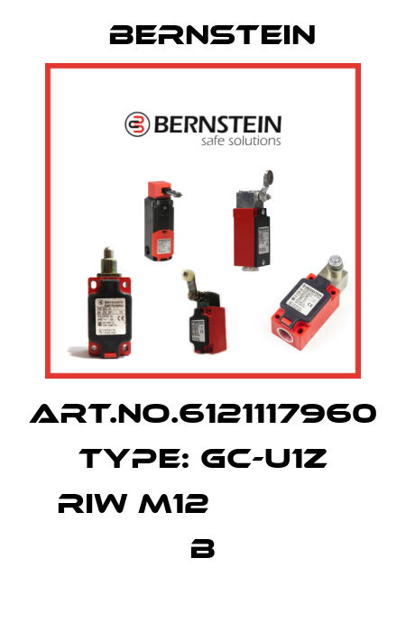Art.No.6121117960 Type: GC-U1Z RIW M12               B Bernstein