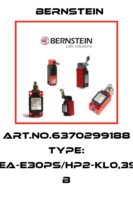 Art.No.6370299188 Type: MEA-E30PS/HP2-KL0,3S8        B Bernstein
