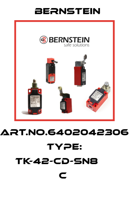 Art.No.6402042306 Type: TK-42-CD-SN8                 C  Bernstein