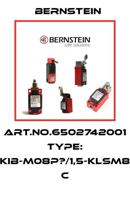 Art.No.6502742001 Type: KIB-M08P?/1,5-KLSM8          C Bernstein