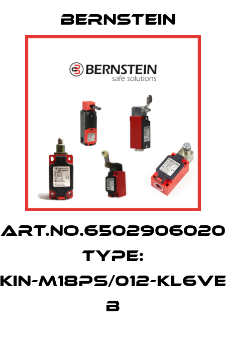Art.No.6502906020 Type: KIN-M18PS/012-KL6VE          B Bernstein
