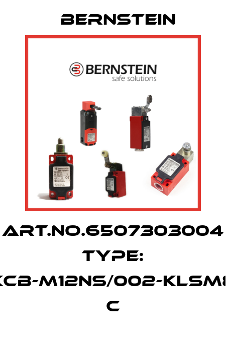 Art.No.6507303004 Type: KCB-M12NS/002-KLSM8          C Bernstein