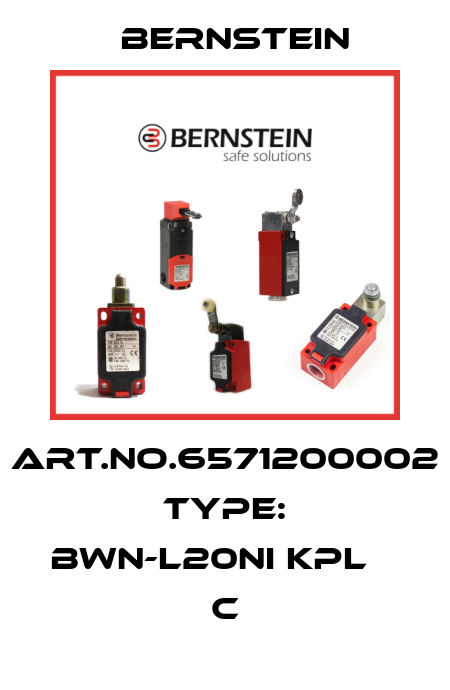 Art.No.6571200002 Type: BWN-L20NI KPL                C Bernstein