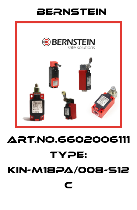 Art.No.6602006111 Type: KIN-M18PA/008-S12            C Bernstein