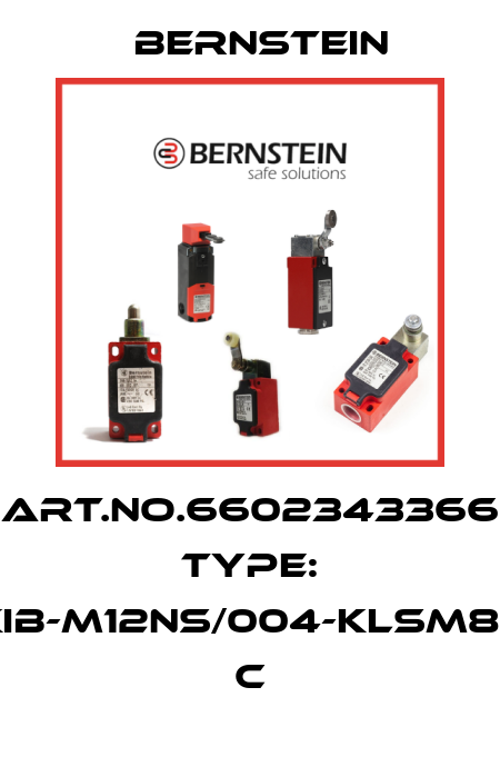 Art.No.6602343366 Type: KIB-M12NS/004-KLSM8E         C Bernstein