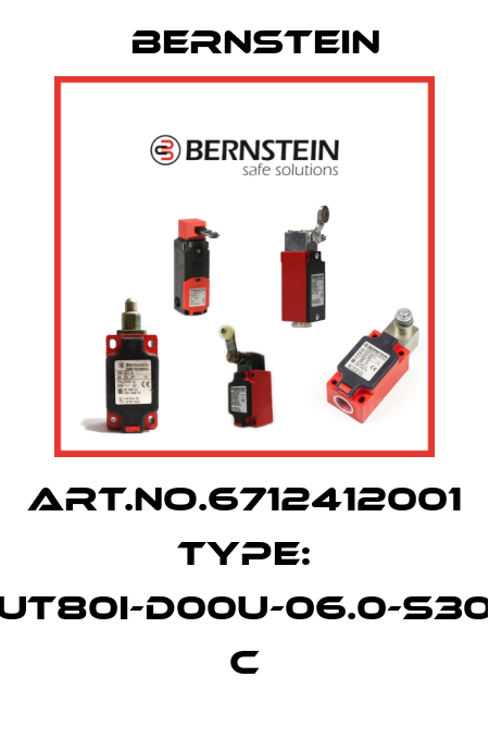 Art.No.6712412001 Type: UT80I-D00U-06.0-S30          C Bernstein