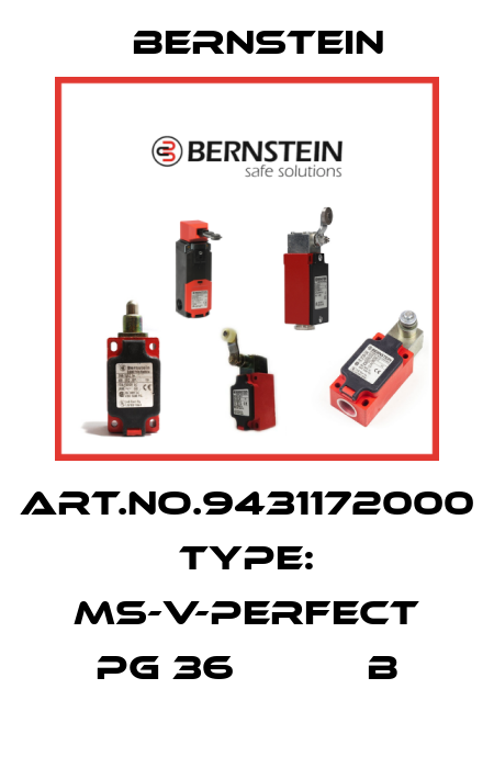 Art.No.9431172000 Type: MS-V-PERFECT PG 36           B Bernstein