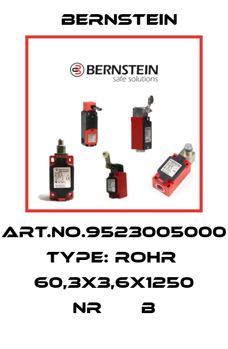 Art.No.9523005000 Type: ROHR  60,3X3,6X1250 NR       B Bernstein