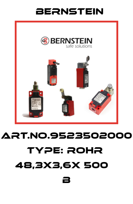 Art.No.9523502000 Type: ROHR  48,3X3,6X 500          B Bernstein