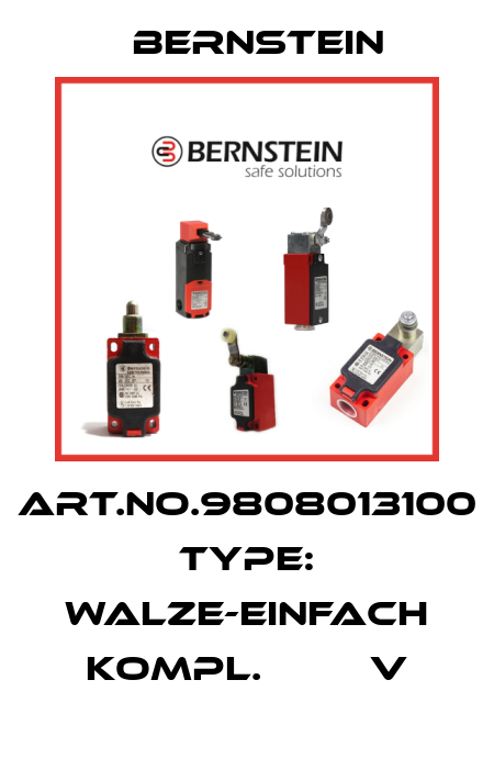 Art.No.9808013100 Type: WALZE-EINFACH KOMPL.         V Bernstein