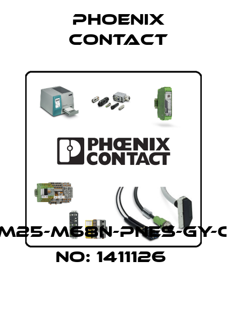 G-INS-M25-M68N-PNES-GY-ORDER NO: 1411126  Phoenix Contact