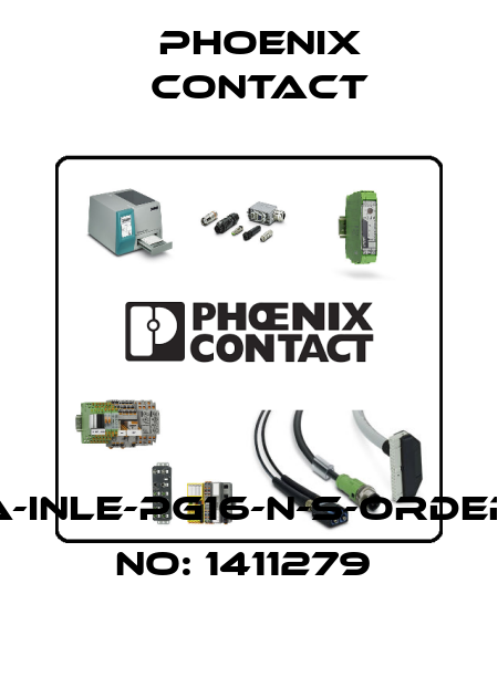 A-INLE-PG16-N-S-ORDER NO: 1411279  Phoenix Contact