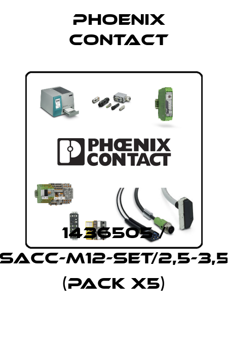 1436505 / SACC-M12-SET/2,5-3,5 (pack x5) Phoenix Contact