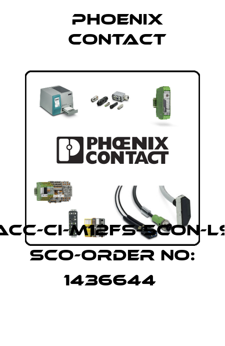 SACC-CI-M12FS-5CON-L90 SCO-ORDER NO: 1436644  Phoenix Contact