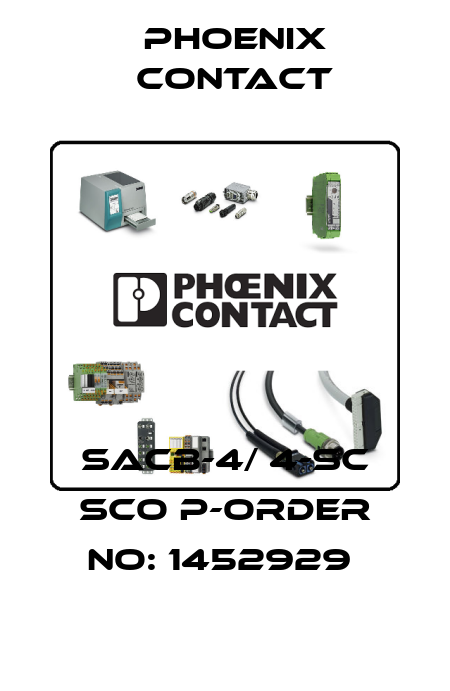 SACB-4/ 4-SC SCO P-ORDER NO: 1452929  Phoenix Contact