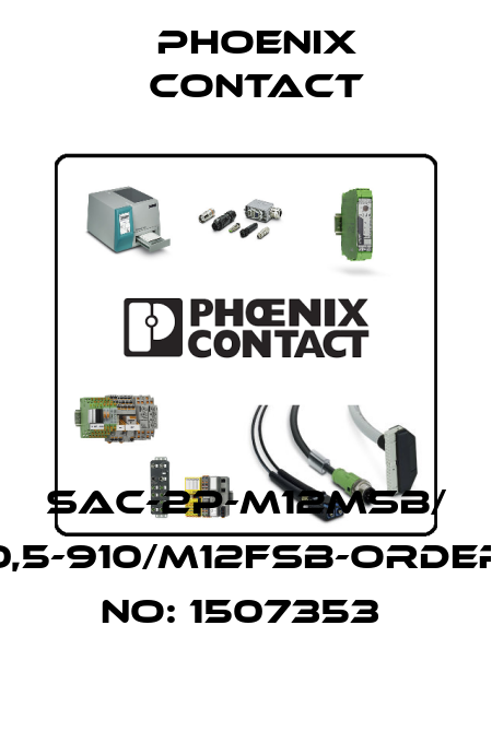 SAC-2P-M12MSB/ 0,5-910/M12FSB-ORDER NO: 1507353  Phoenix Contact