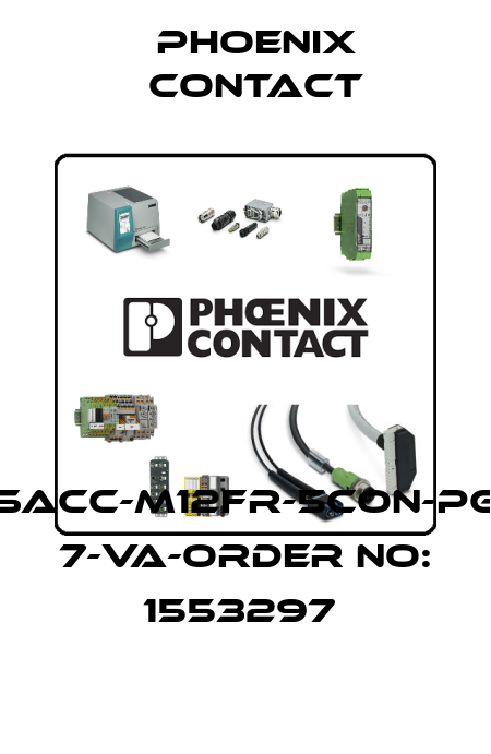 SACC-M12FR-5CON-PG 7-VA-ORDER NO: 1553297  Phoenix Contact