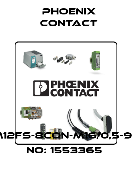 SACCBP-M12FS-8CON-M16/0,5-940-ORDER NO: 1553365  Phoenix Contact