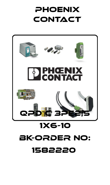 QPD C 3PE2,5 1X6-10 BK-ORDER NO: 1582220  Phoenix Contact