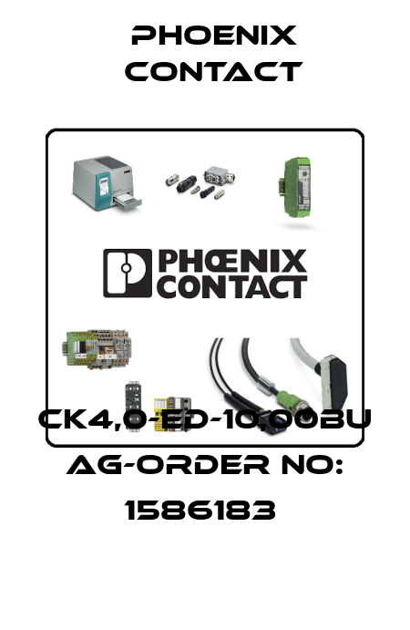 CK4,0-ED-10,00BU AG-ORDER NO: 1586183  Phoenix Contact
