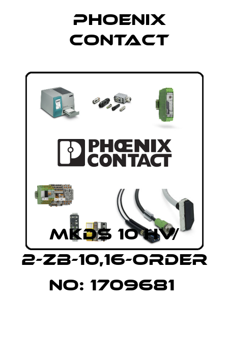 MKDS 10 HV/ 2-ZB-10,16-ORDER NO: 1709681  Phoenix Contact